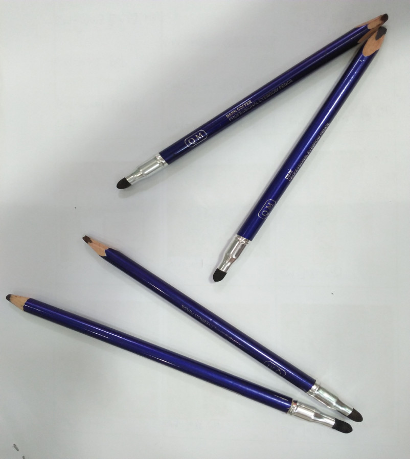 قلم تحديد الحواجب غير سام وغير مؤذٍ للوشم مع فرشاة عدة ألوان