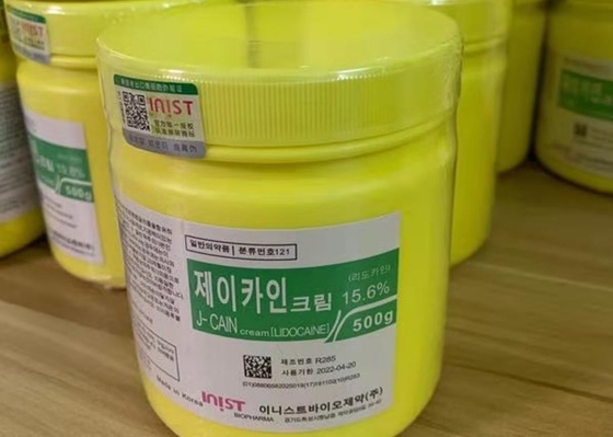 كوريا J-CAIN 15.6٪ 10.56٪ 25.8٪ كريم مخدر للوجه 500 جرام / قطعة